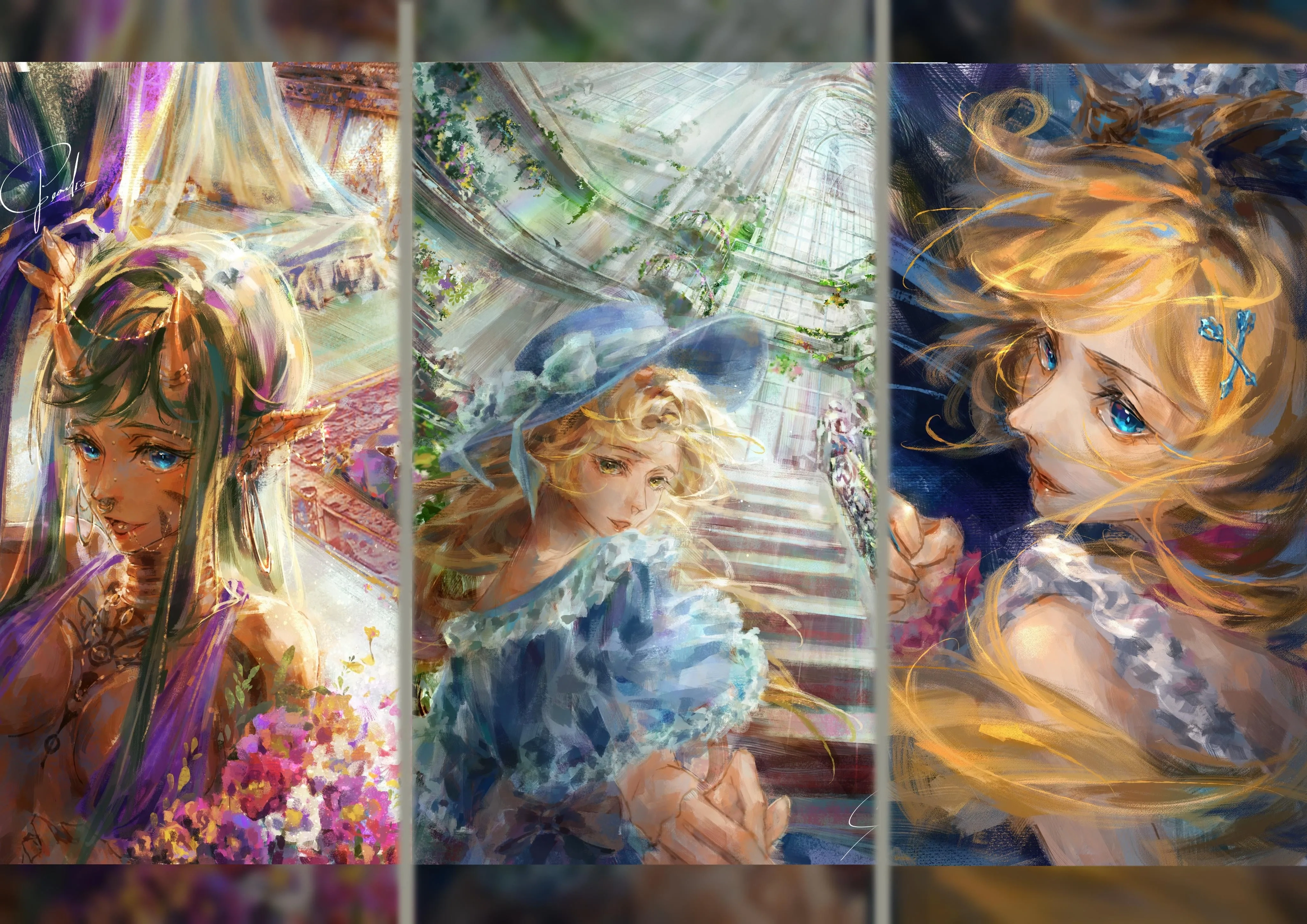 原创动漫短剧《花语物语》精美角色设计